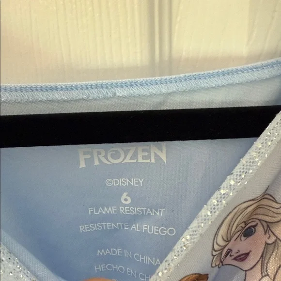 Like New Disney Frozen Elsa Anna Sleeveless Nightgown Dress Costume size 6 - Picture 2 of 8